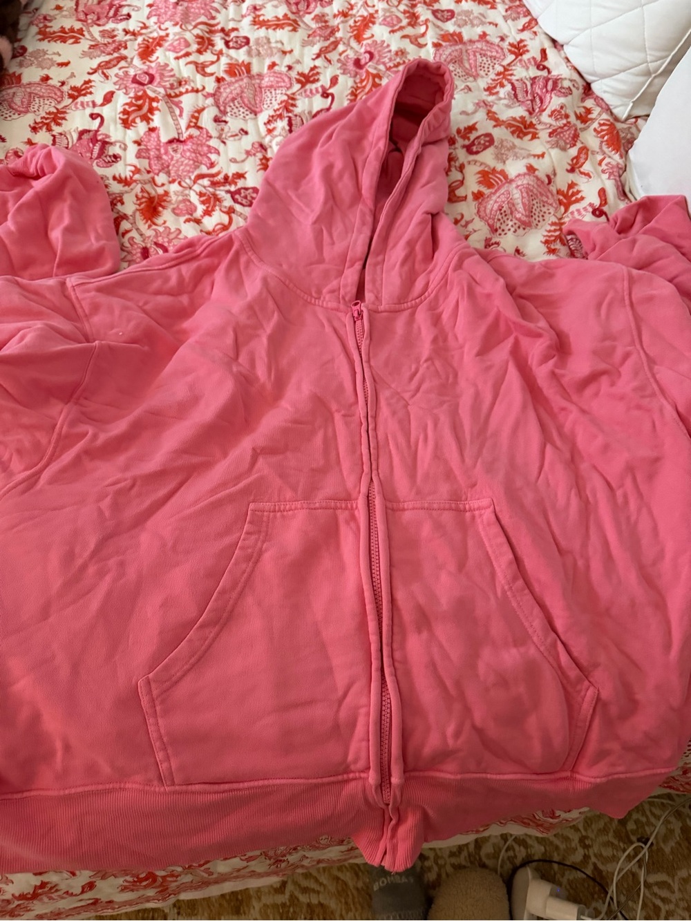 Daily Drills Pink Zip-Up Hoodie